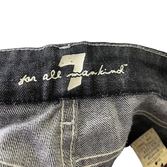 7 For All Mankind "A" Pocket Low Rise Flare Jeans Women's Size 27 U130133U-133U - Picture 10 of 12